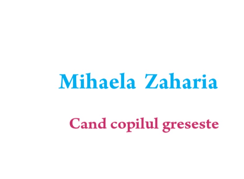 Cand copilul greseste